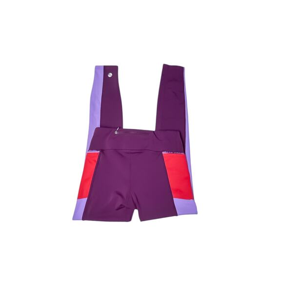 Skirt Sports Purple & Red Colorblock Leggings - Size Small - Picture 4 of 8